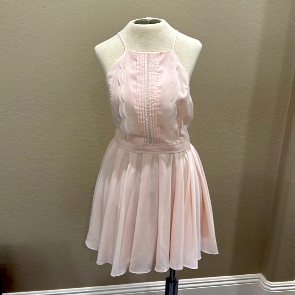 Double Zero, Light Baby Pink Halter Dress - Lg.